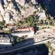 Overhead view of popular touristic destination in Spain; famous religion attraction between mountain - VideoHive Item for Sale