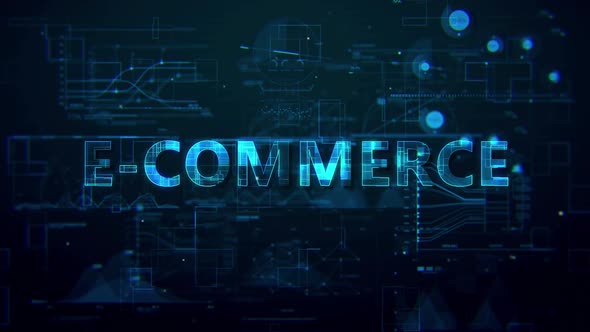 E Commerce Digital Data Text Hd 
