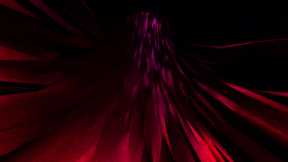 Red and Purple Geometric Shape Tunnel Animation. Seamless Retro  Background Loop 4K. alt