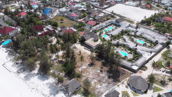 African Tropical Beach Resorts Exotic Hotels Blue Pools Zanzibar Aerial View alt