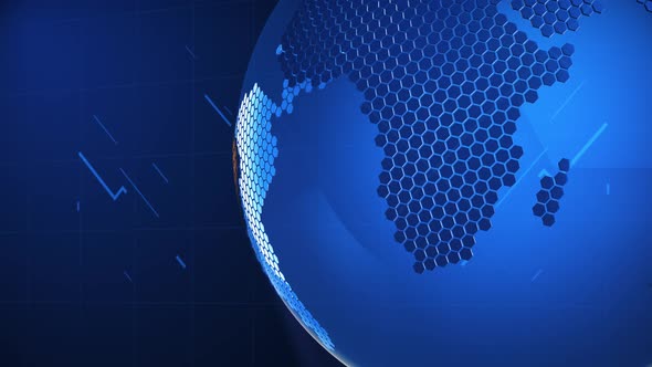 Digital World Map News Studio Background Loop N1013 alt