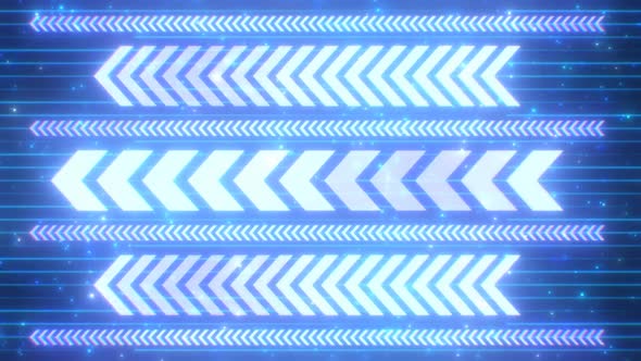 Futuristic Flashing Neon Light Arrows Fast Speed Movement Particles alt