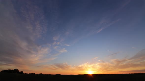 The Sun Sets Over The Horizon alt