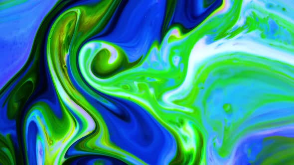 Colorful Liquid Ink Colors Blending Burst Swirl Fluid 50