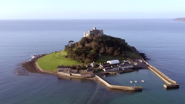 The Picturesque St Michael's Mount a Tidal Island in Cornwall UK alt