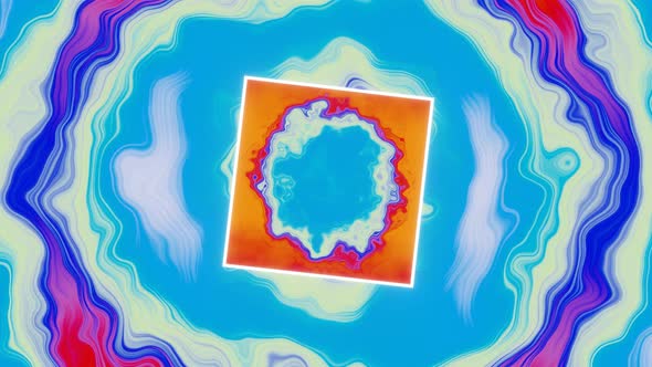 Rotate an Abstract Cube with a Bright Abstract Texture alt