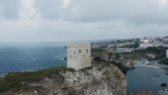 Old Castle And Sea Aerial View 2