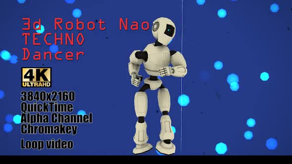 3d Humanoid Techno Robotic Dancing