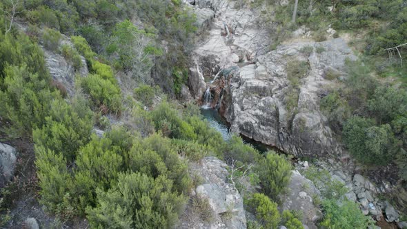 Portela do Homem waterfall. Beauty in nature, Geres National Park, Portugal