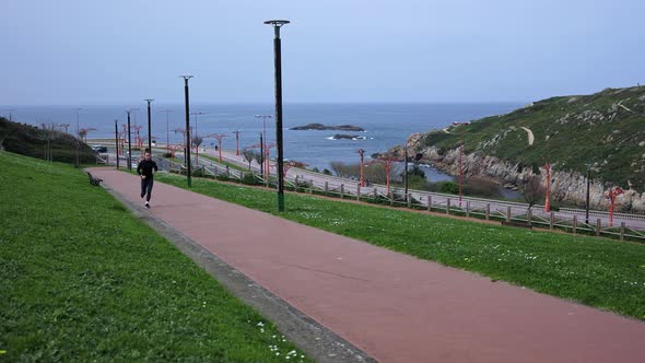 A Girl Runs in the Fresh Air alt