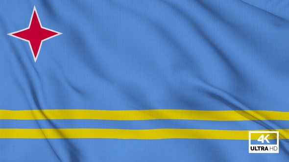Aruba Flag Waving Slowly Looped alt