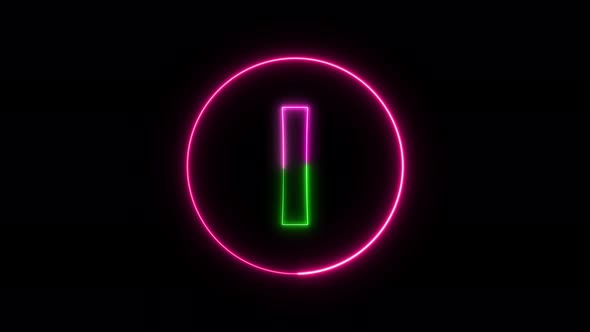 Glowing neon font. pink and green color glowing neon letter.  Vd 1309