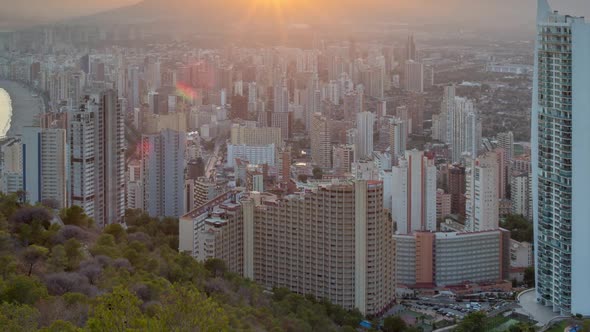 benidorm spain holiday resort tourist beach coast vacation travel alt