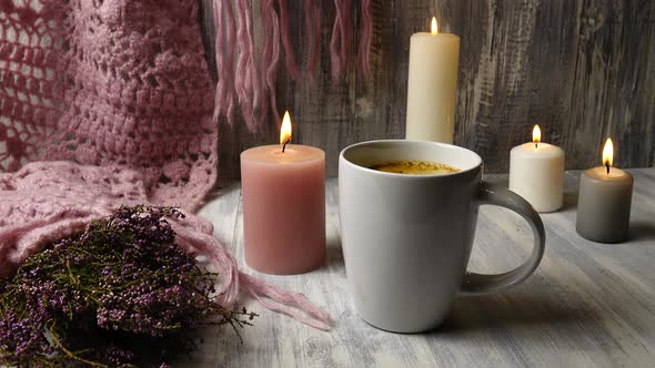 Hygge-style comfort and coziness.