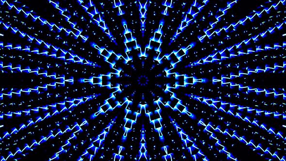 color blue lines glowing waves  shape background kaleidoscope abstract alt