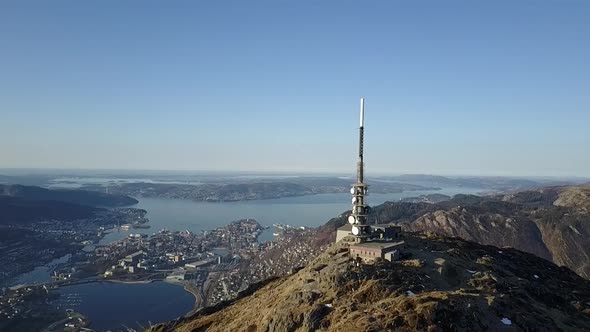 Ulriken tower over Bergen, Norway II