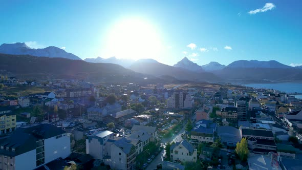 Patagonia landscape. Ushuaia Tierra del Fuego. Patagonia Argentina. alt