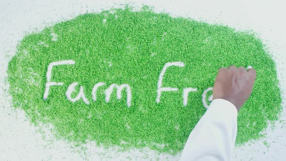 Green Writing   Farm Fresh  alt