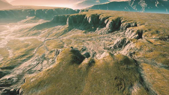 Landscape in the Mountains and Highlands in Nepal alt