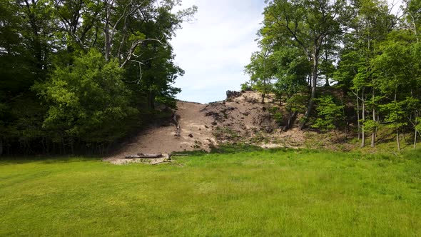 Pushing from Lush Grass to a Dune Area. alt