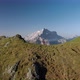 Aerial Unveil Man Hiker In Front of Civetta Mountain in Dolomites Italy - VideoHive Item for Sale