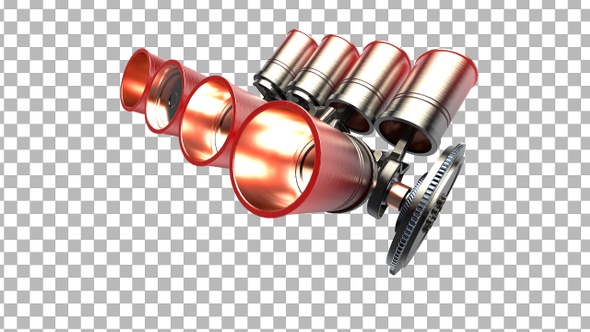 Engine Pistons V8 alt