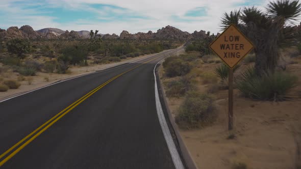 Driving the Road in Joshua Tree National Park, California alt