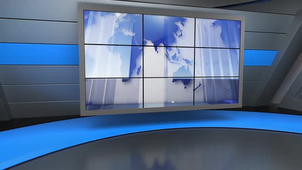 Virtual News Studio Set N049, Motion Graphics | VideoHive