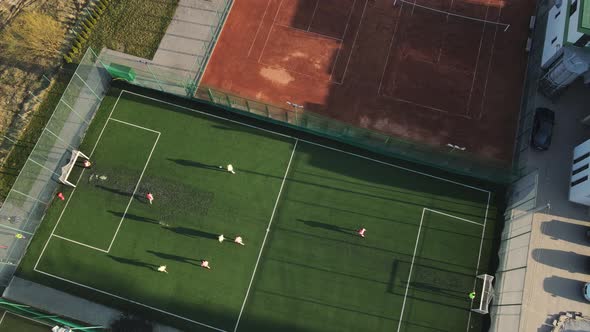 The Beginning of a Football Match and Scoring a Goal alt