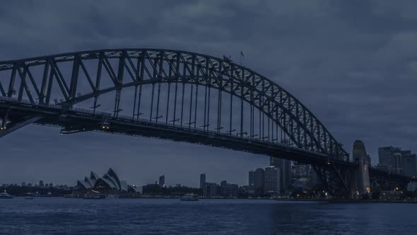Timelapse of Sydney day to night alt