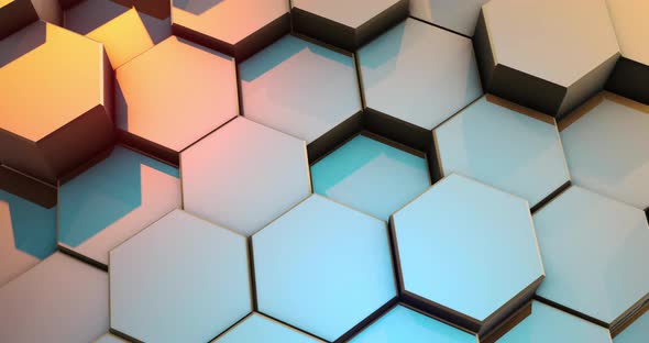 Abstract Colorful Hexagon Honeycomb Background alt