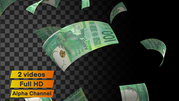Aruba Falling Money Banknote alt