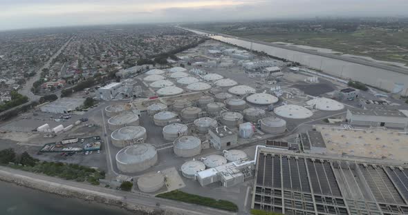 Circling Over the Water Treatment Plant