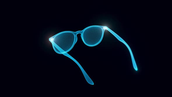 Glasses Hologram Rotating Hd, Motion Graphics | VideoHive