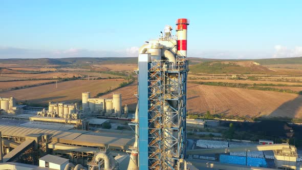 Aerial View Cement Factory alt