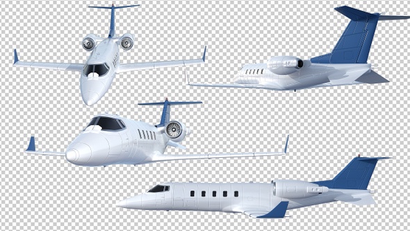 Business Jet Isolated
