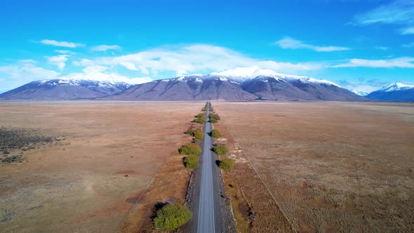 Patagonia landscape. Famous town of El Calafate at Patagonia Argentina alt