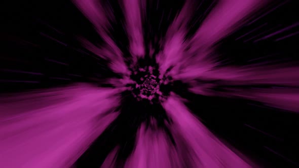 Abstract Purple Nebula Outer Space Tunnel 3D Looped Background