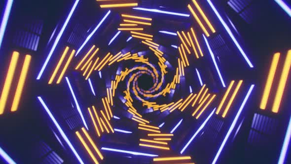 Neon Tunnel Loop 4K alt