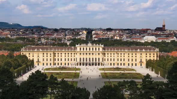 4K Timelapse of Schonnbrunn Palace in Vienna, Austria