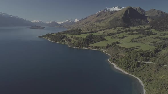Lake Wakatipu in New Zealand