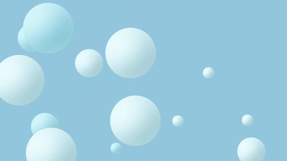 Modern Beautiful Clean Blue White Ball Background alt