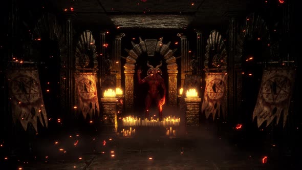 Goat Demon Baphomet VJ Loop alt