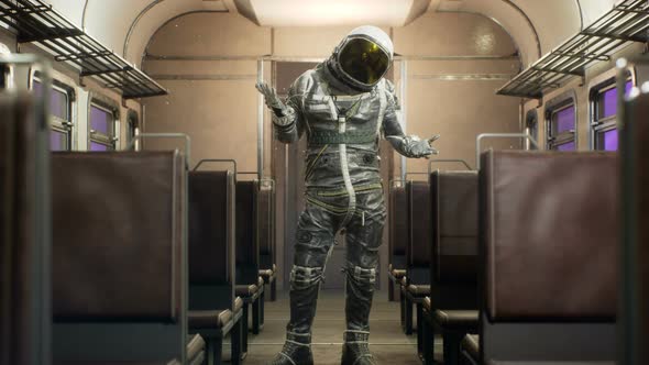 The Astronaut Makes A Questioning Gesture alt