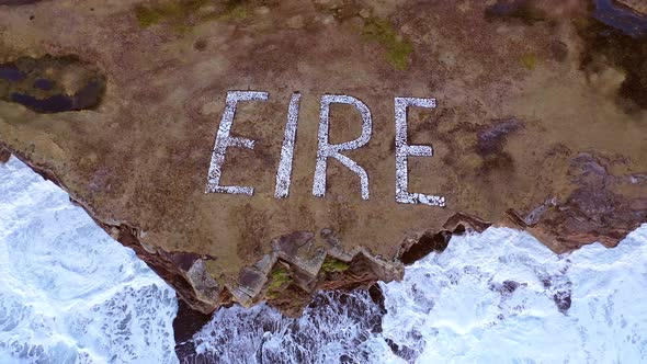 Huge Waves Breaking at Muckross Head - A Small Peninsula West of Killybegs, County Donegal, Ireland alt