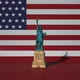 USA Flag and Statue Of Liberty Destroy - VideoHive Item for Sale