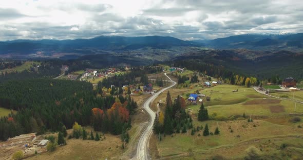 Carpathians mountains autumn