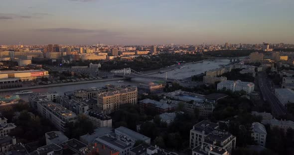 4 K Moscow Sunset Bridge alt