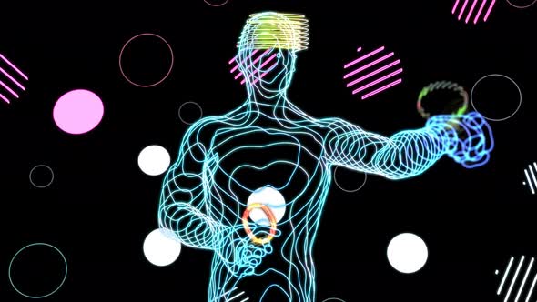 4K 3D motion design concept of the metaverse alt