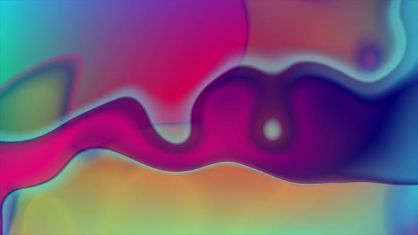 Colorful Neon Flowing Liquid Waves
